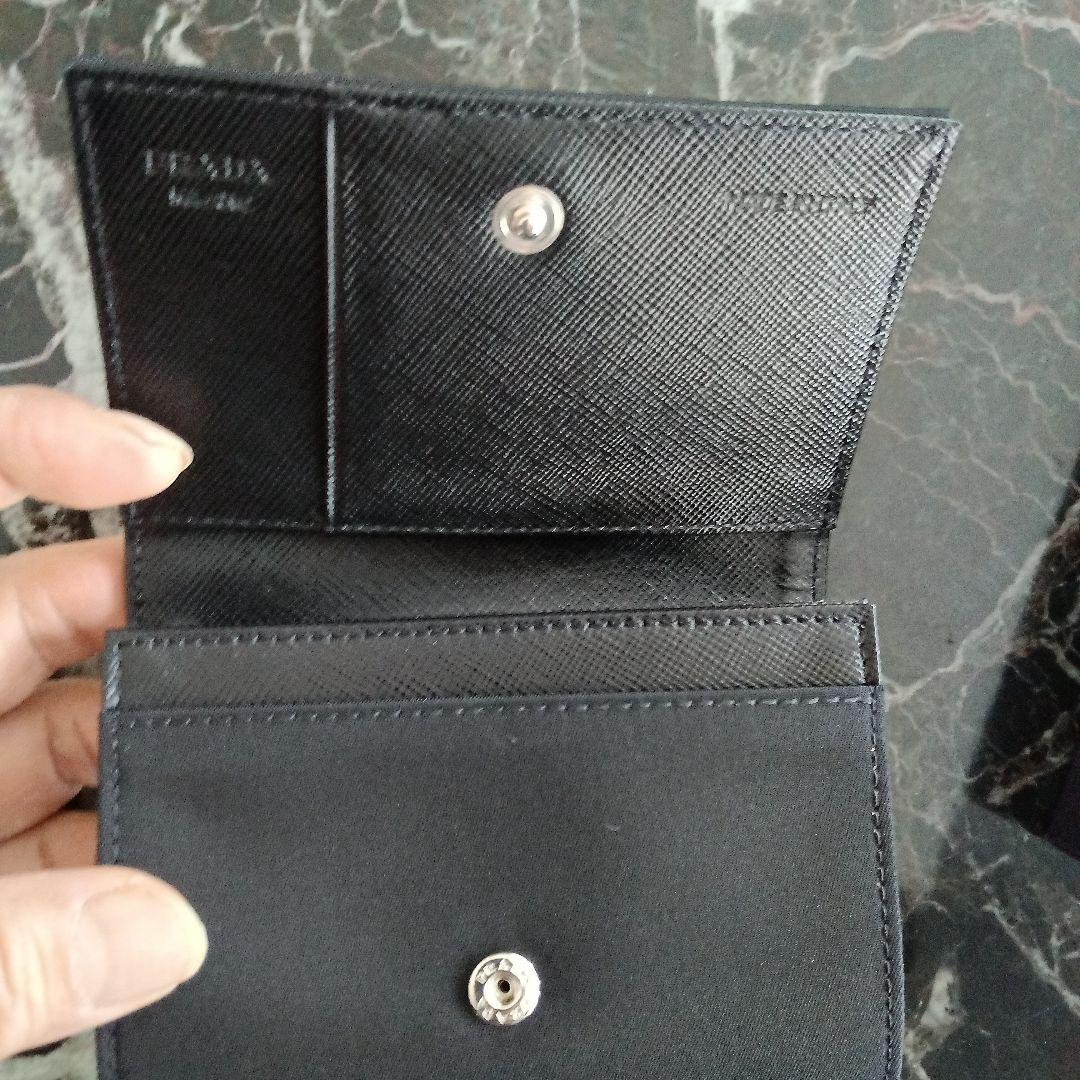PRADA ブラック サテン 名刺入れ