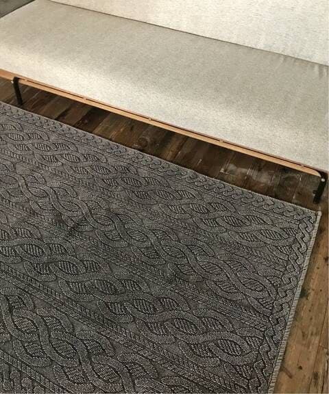 JOURNAL STANDARD furniture ケーブル　ブラック　ラグ