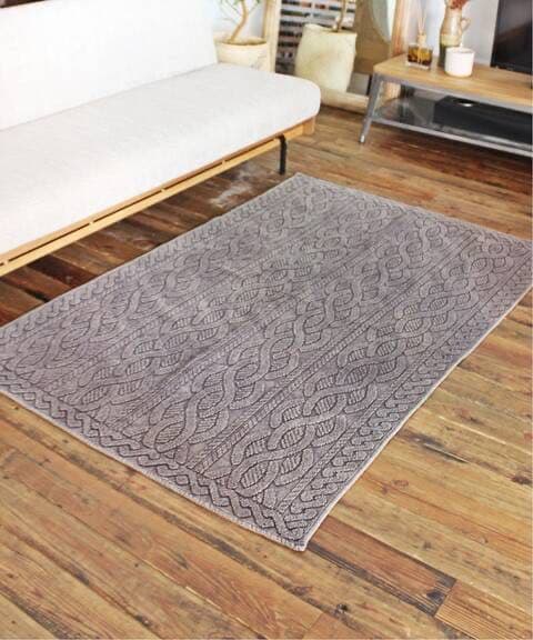 JOURNAL STANDARD furniture ケーブル　ブラック　ラグ