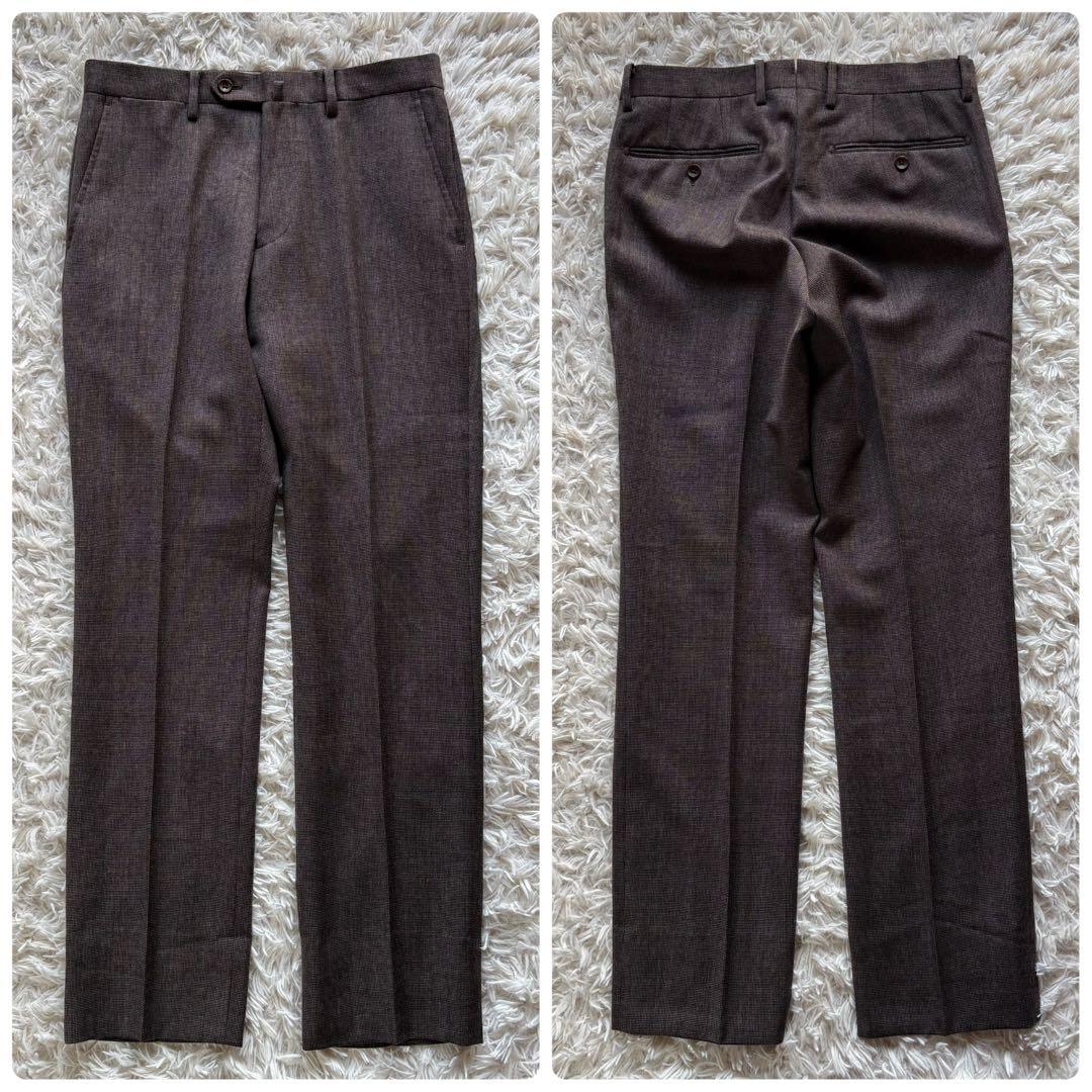 美品 BEAMS HEART セットアップ 生地英国製マーティンソンズ 茶 44