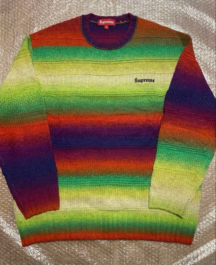 K*e様 Supreme Gradient Stripe Sweater