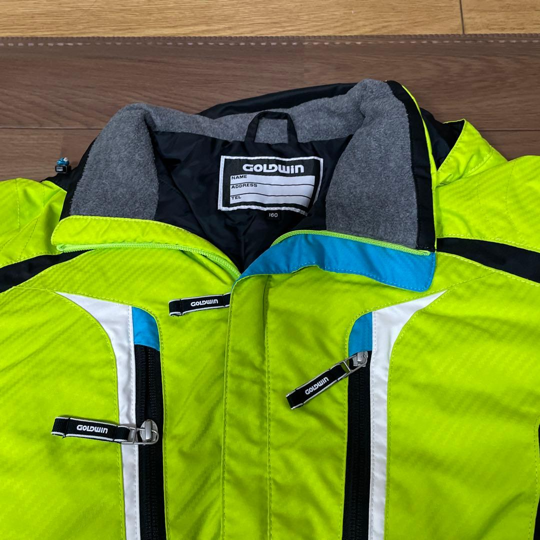GOLDWIN スキーウェア 160サイズ ライムグリーン/ブラック
