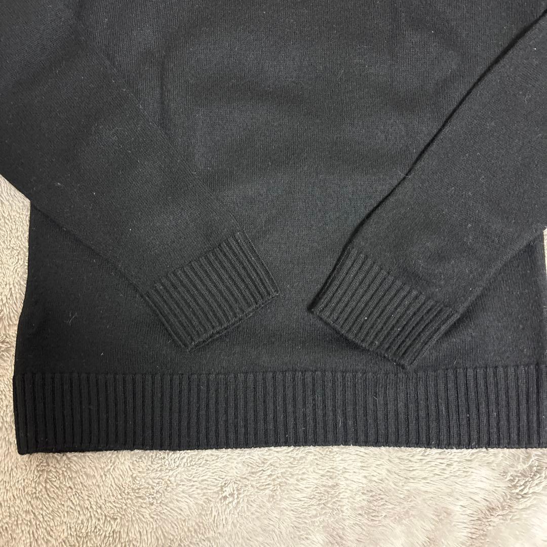 1/24まで 【美品】ドルモア／モックネックニット／ブラック／48
