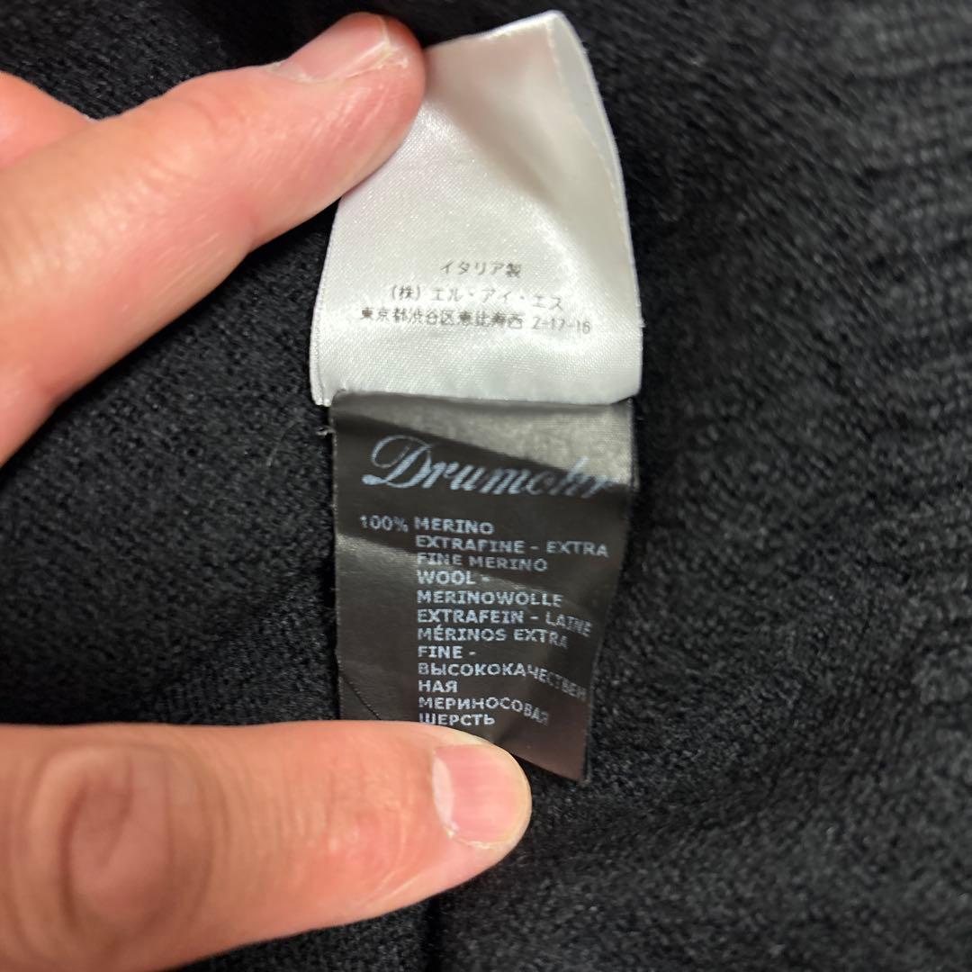 1/24まで 【美品】ドルモア／モックネックニット／ブラック／48