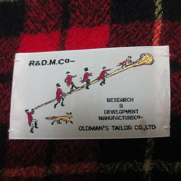 美品オールドマンズテーラーR&D.M.Coタータンチェック　ブランケット 毛布