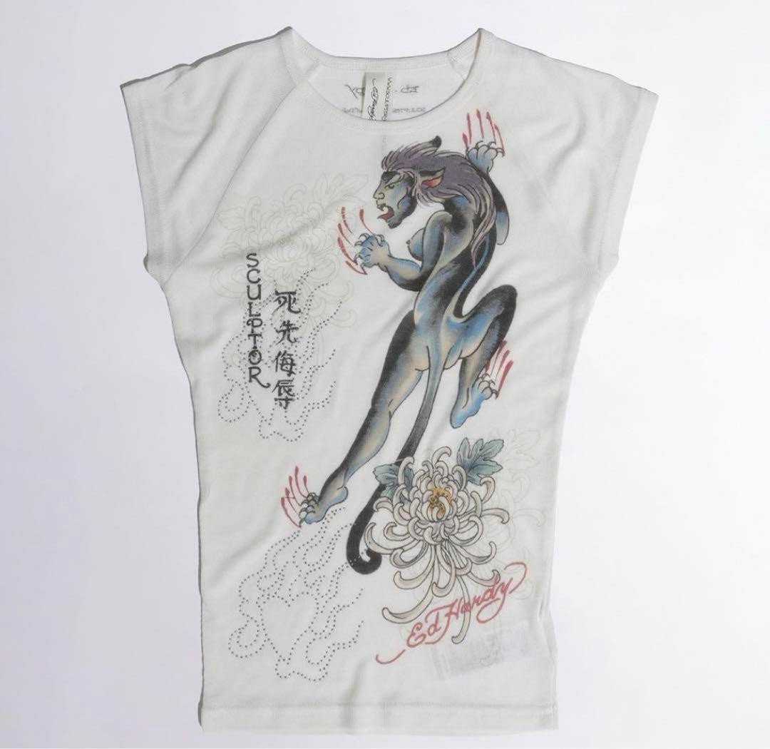 トップス Sculptor X Ed Hardy Devil Raglan Tee