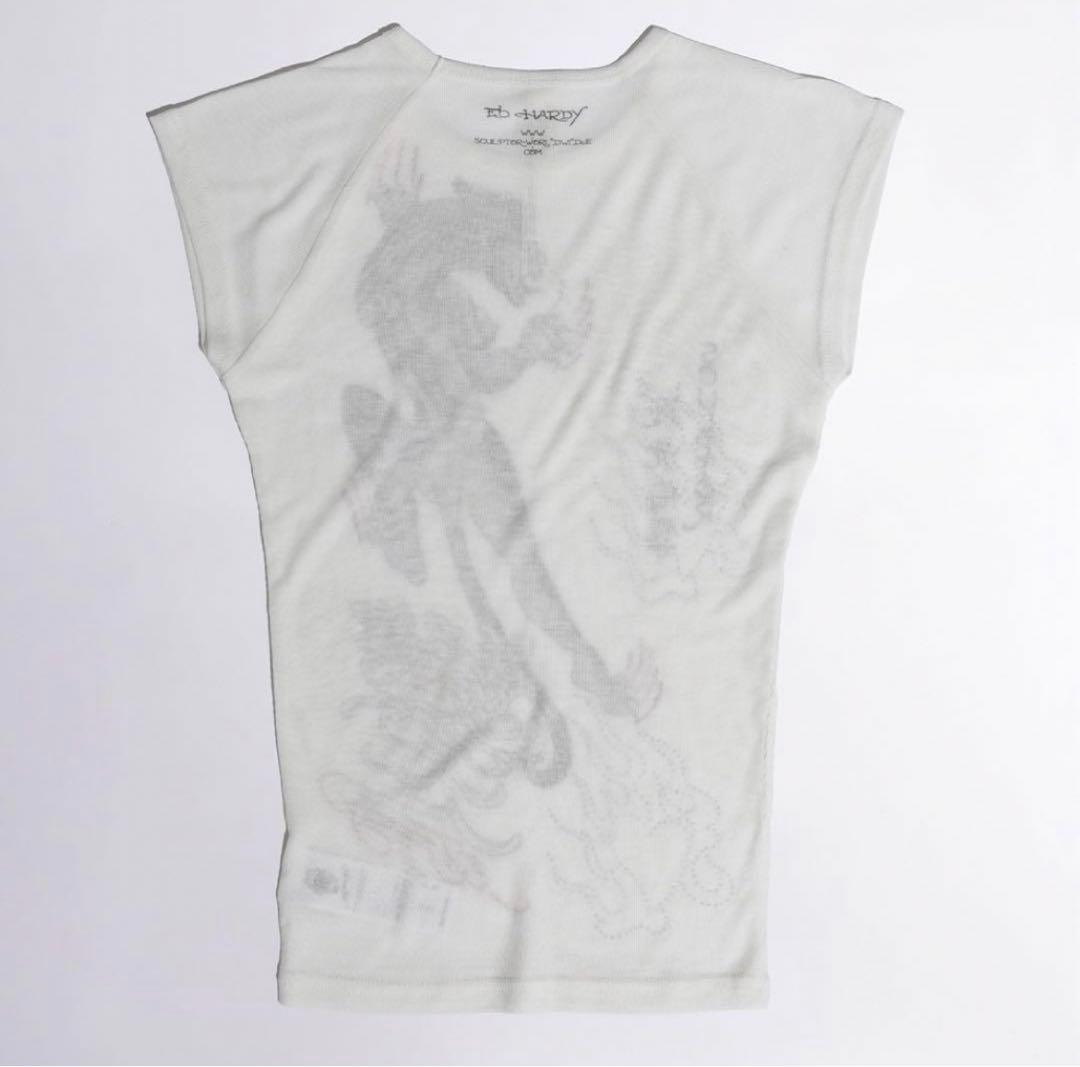 トップス Sculptor X Ed Hardy Devil Raglan Tee