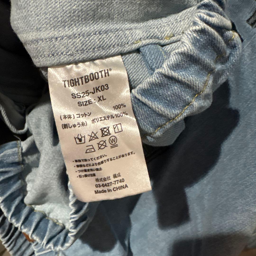 TIGHTBOOTH ライトブルー デニムジャケット　XL