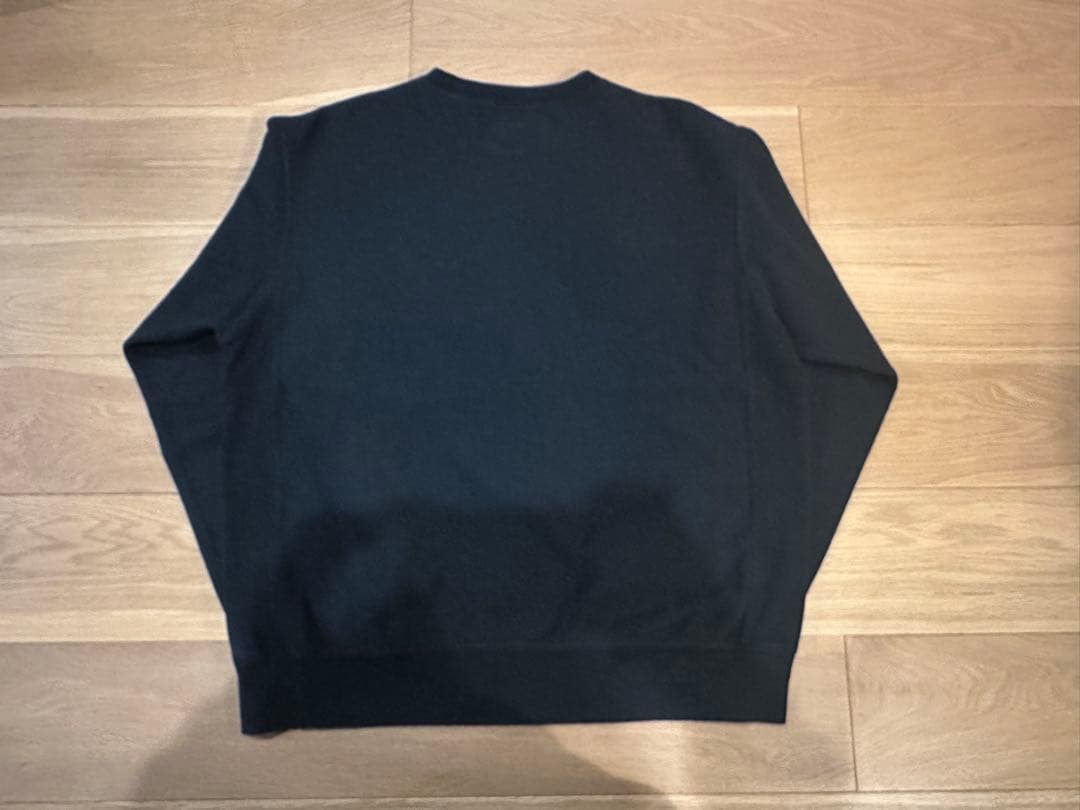 A BATHING APE スワロフスキー カレッジロゴ スウェット BLACK