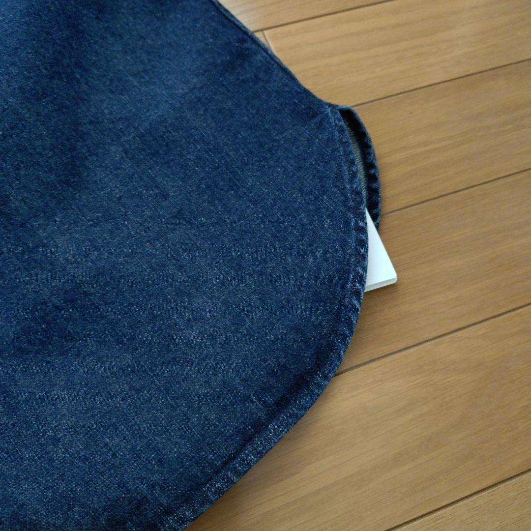 新品今期アンタイトル/パール調ボタンヴ ィンテージオーバーデニムシャツ