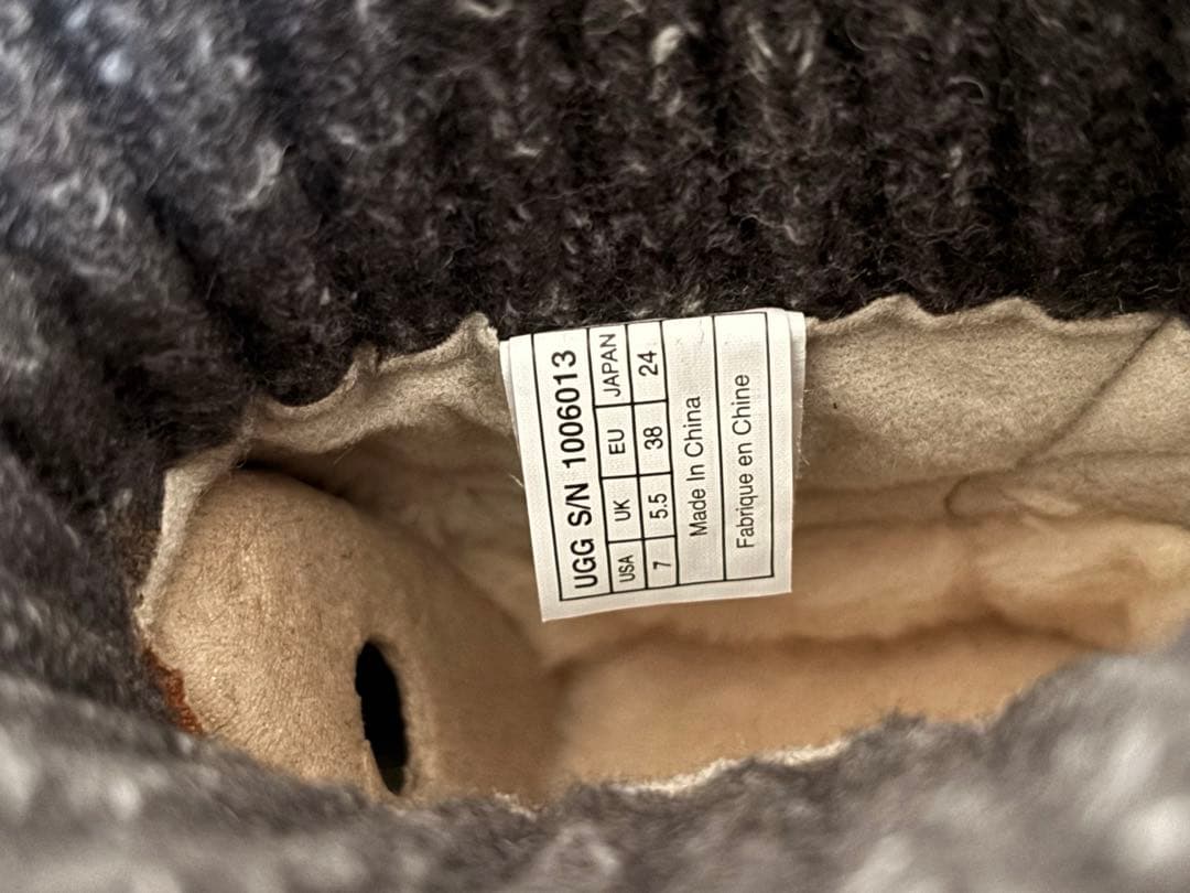 UGG アグ Cambridge ケンブリッジ ムートンブーツ US7 グレー