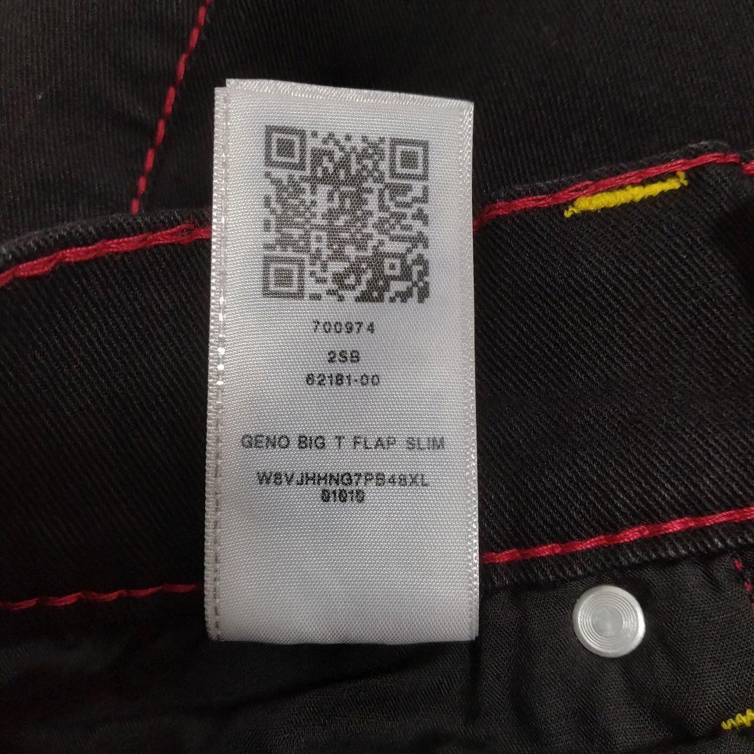 W30 ✨新品未使用 トゥルーレリジョン デニムパンツ ブラック ビッグT