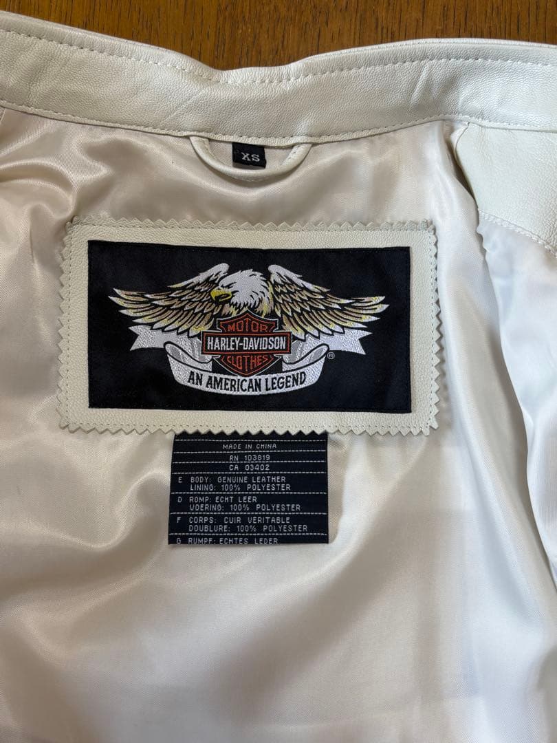 Harley-Davidson シングルライダースジャケットXS 日本サイズS