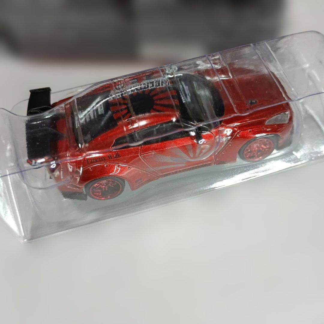 MINIGT 77 LBWK ニッサン GT-R R35キャンディレッド