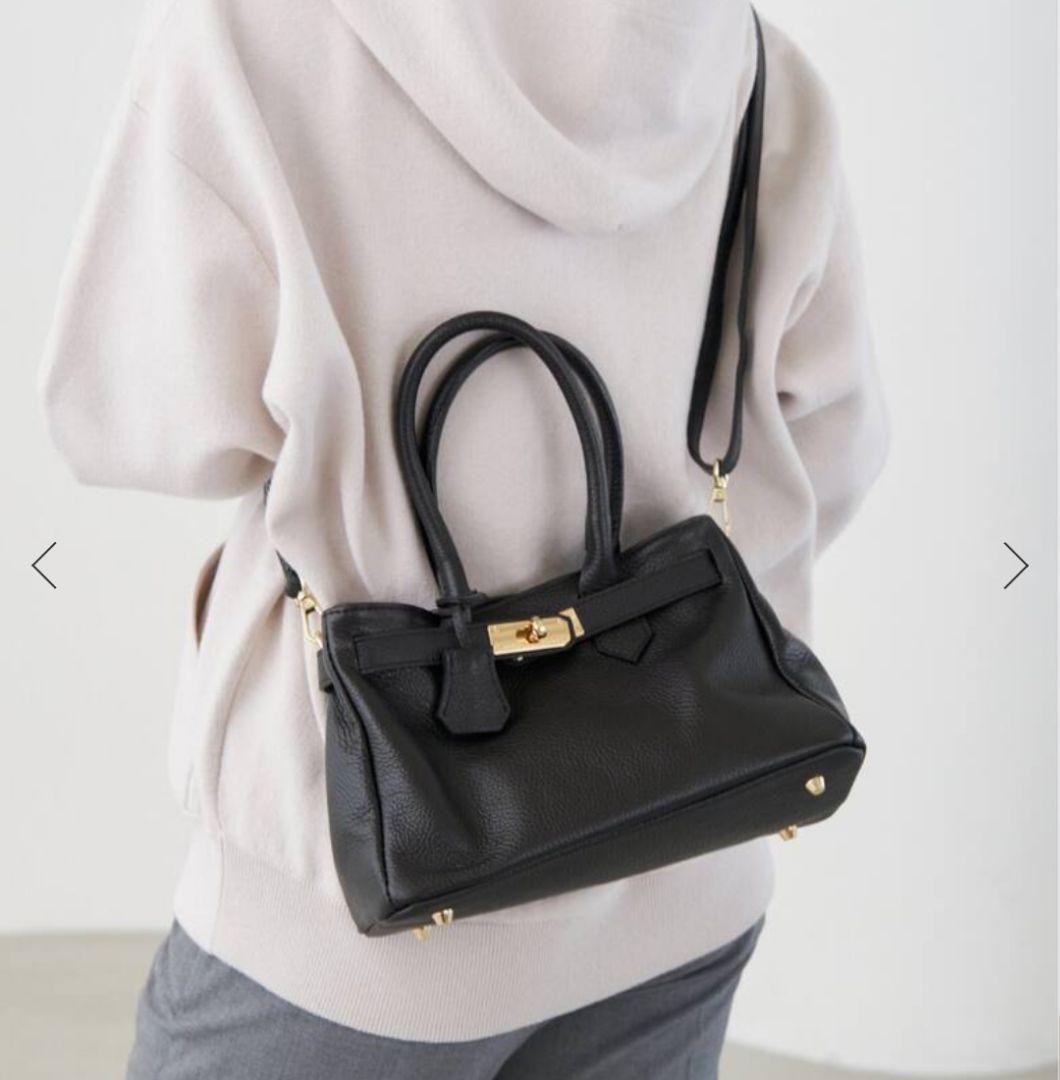 新品 イエナ AULENTTI/オウレンティ ベルト付きレザー MIDI バッグ