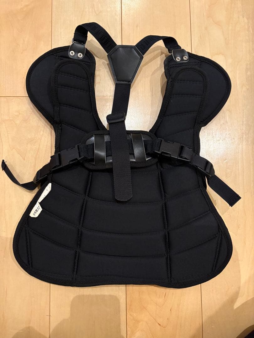 Mizuno キャッチャー用 ジュニア 黒 マスク スロートガード プロテクター