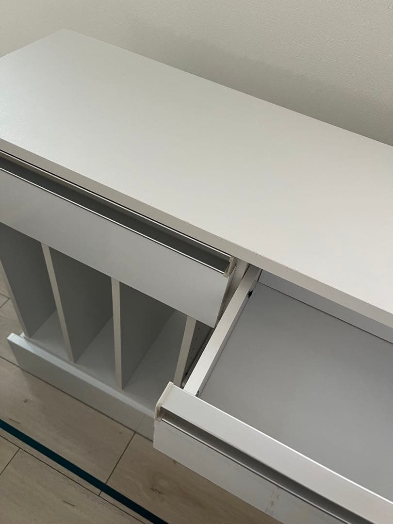 伸縮デスク　カウンター下収納　キッチンカウンター