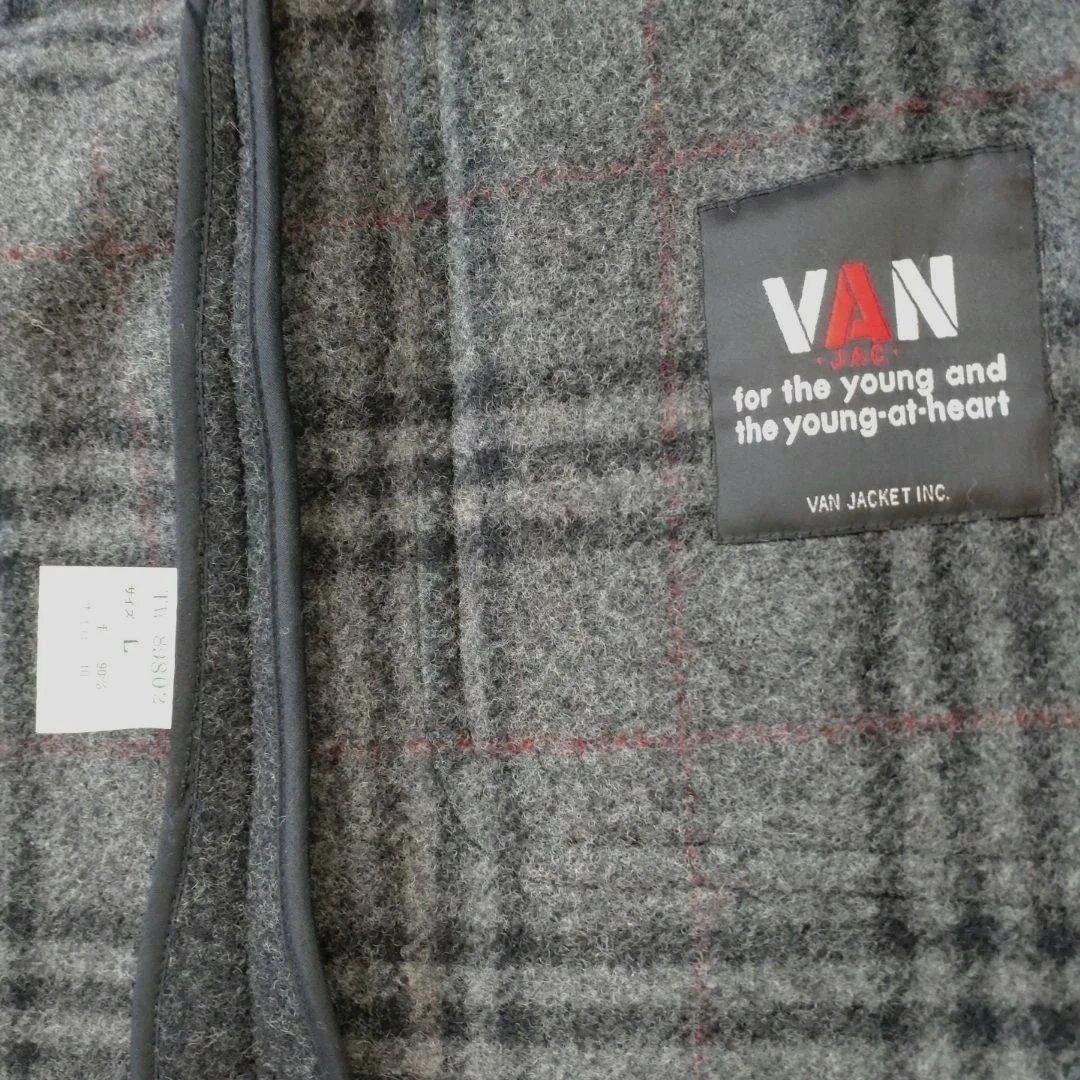 VAN ダッフルコート ダークグレー フード付き