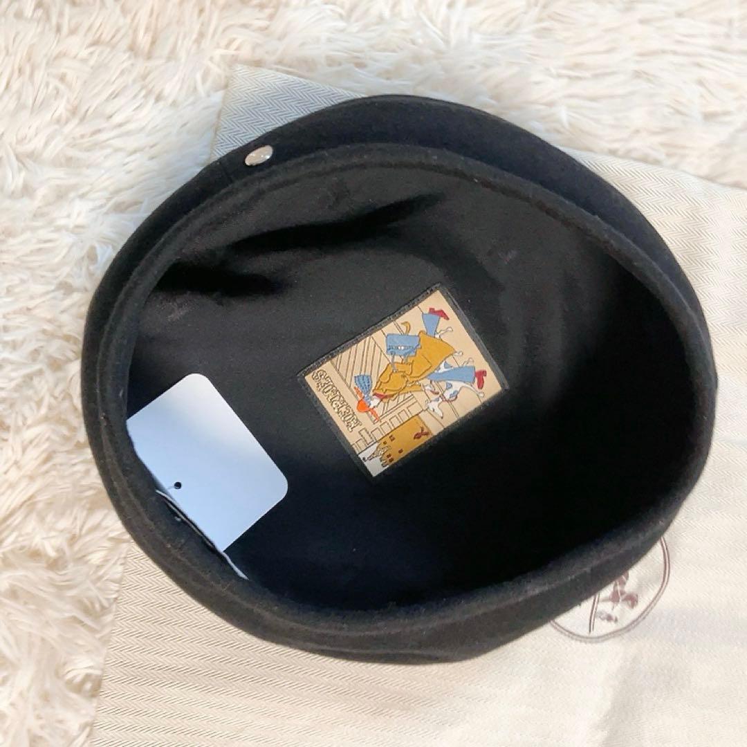 【未使用・タグ付】エルメス　サントノーレ セリエ カシミヤ ベレー帽 58