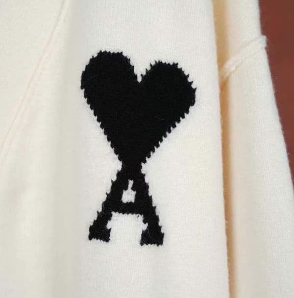 Amiparisニットセーターホワイトポロニット