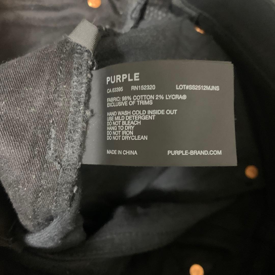 PURPLE BRAND スキニーデニム ブラック