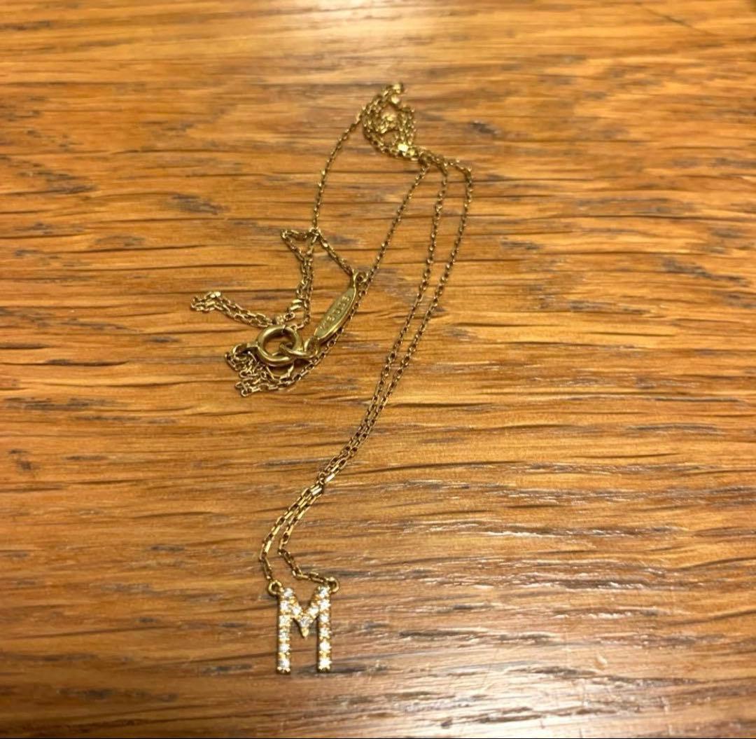 【AHKAH】アーカー K18 イエローゴールド　ダイヤモンド ネックレス M