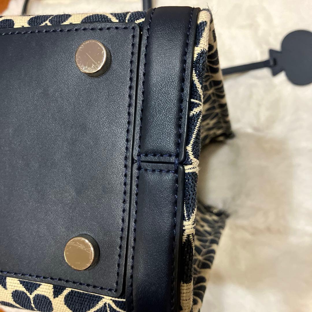 kate spade ケイトスペード トートバッグ フラワージャガード ブルー