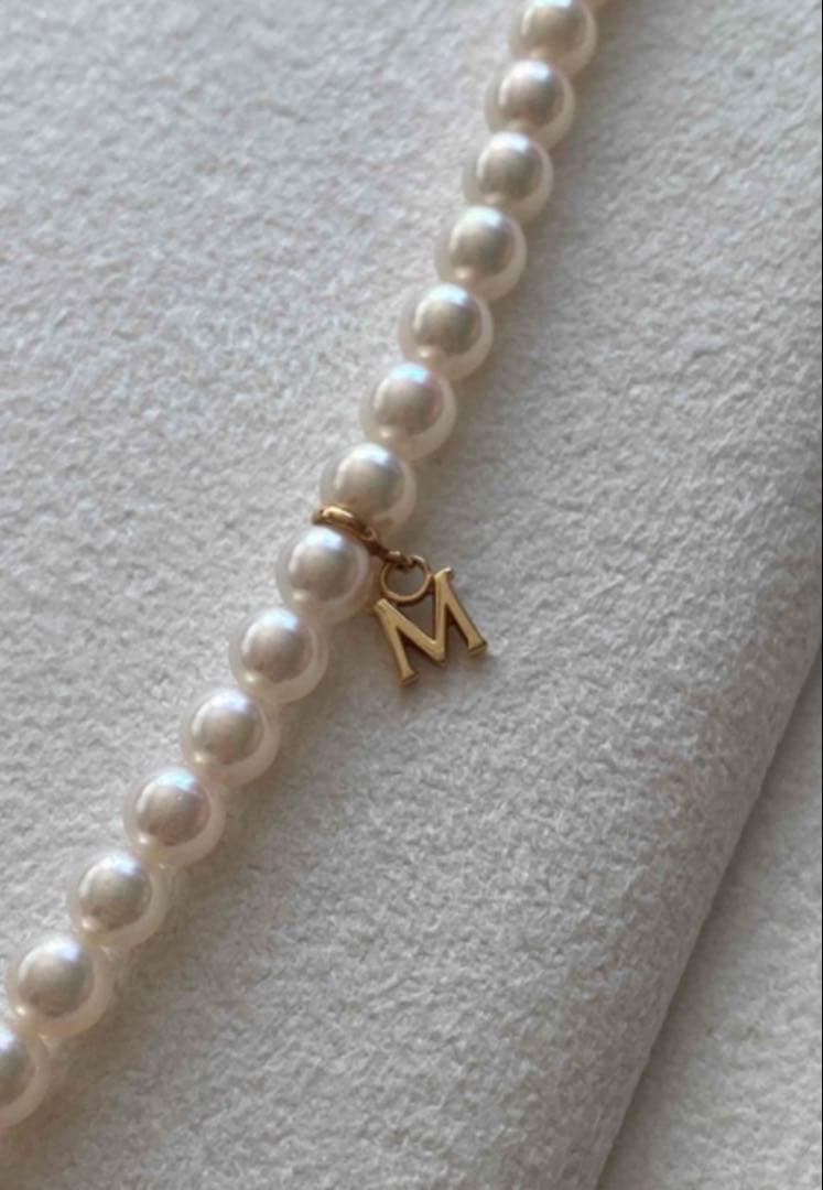 未使用　ミキモトK18ベビーパールネックレス ケース等つき