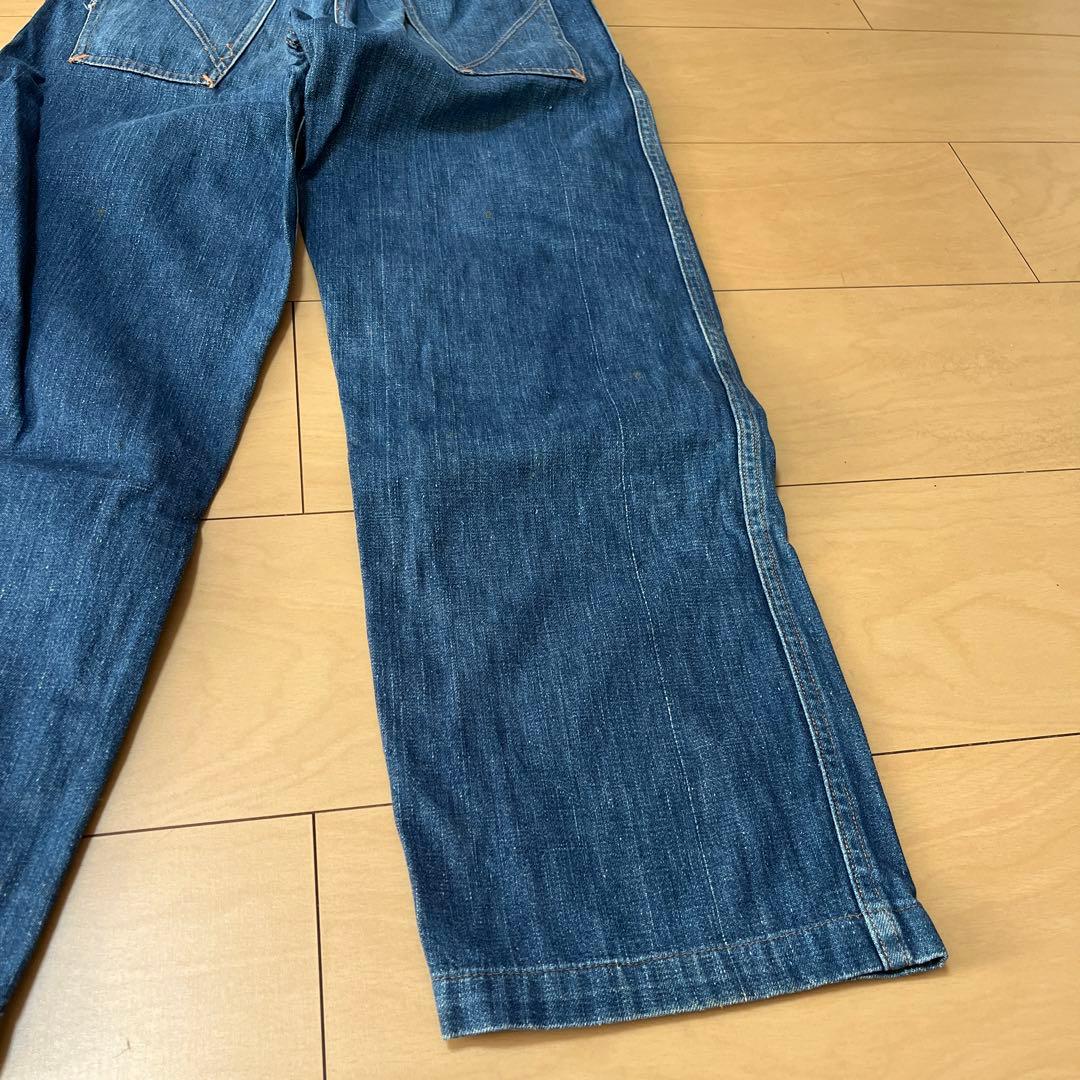 40s〜 kids TEXAN ビンテージ デニムパンツ UFOリベット 縦落ち