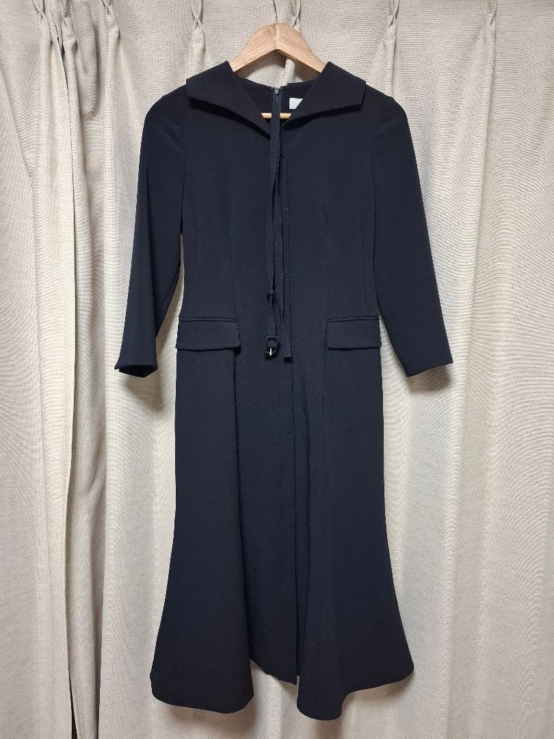 ☆*☆様 セルフォード　ベルト付きジャケットワンピース　ネイビー