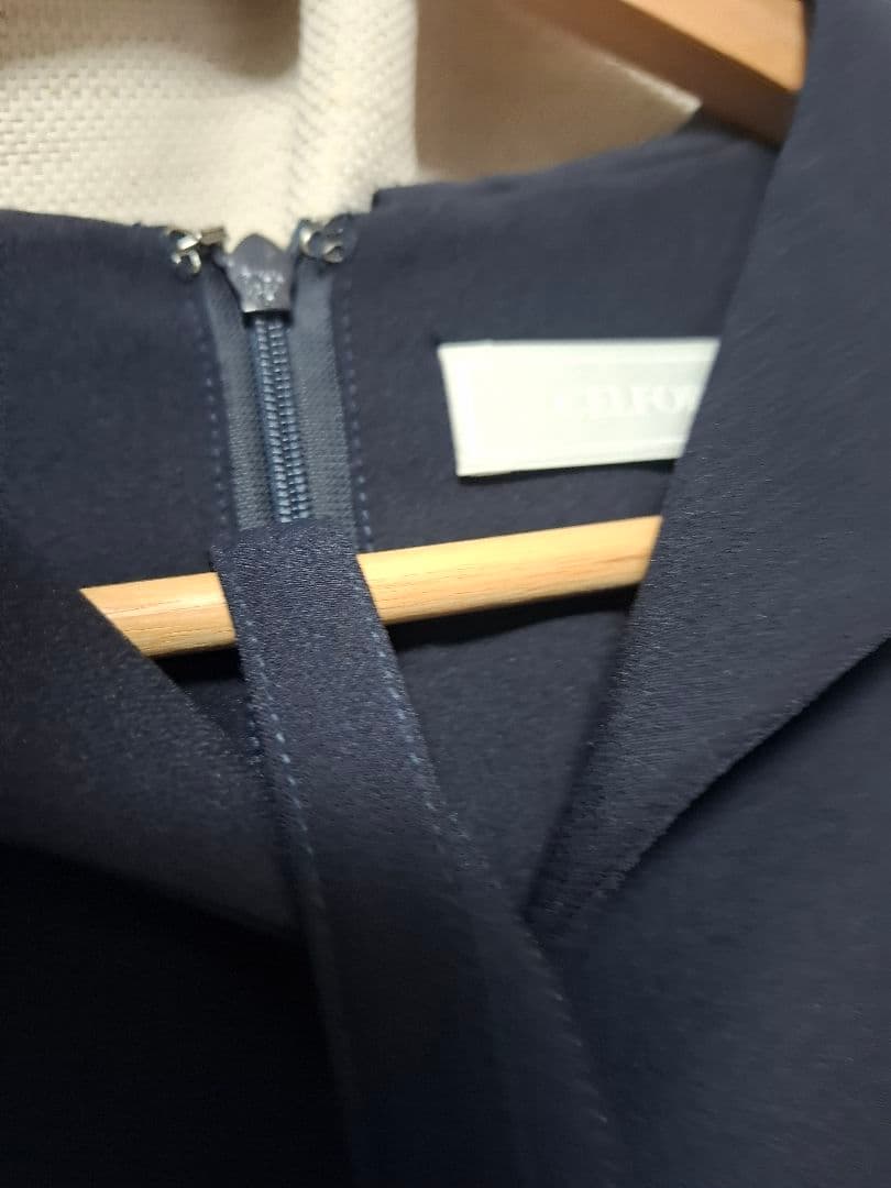 ☆*☆様 セルフォード　ベルト付きジャケットワンピース　ネイビー