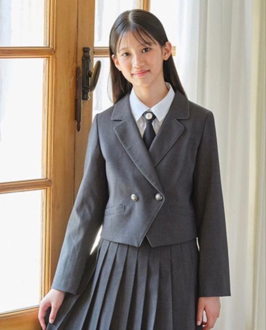 メゾピアノジュニア　卒服　ジャケット　スカパン　ネクタイ　セットアップ　160