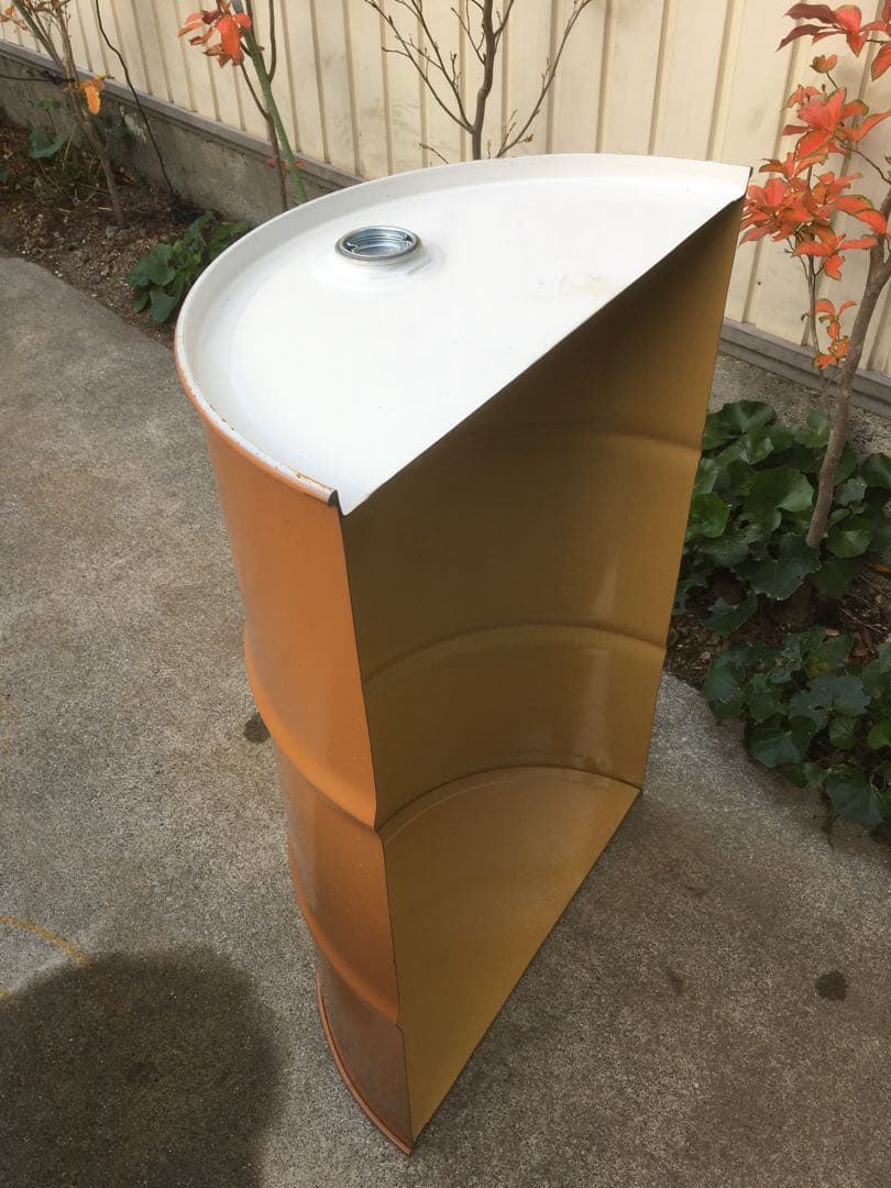 YAMA ドラム缶 半切り 縦半分 無加工 4個セット