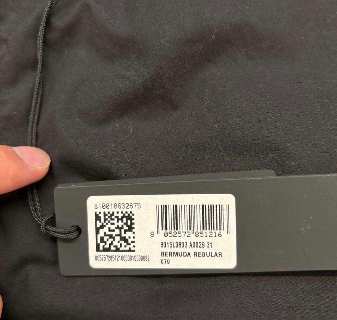 STONE  BERMUDA REGULAR 黒ショートパンツ