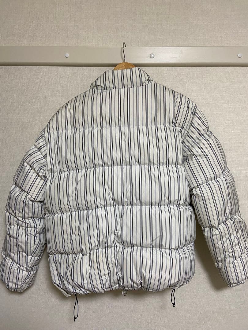 Stussy ストライプ柄 ダウンジャケット Lサイズ