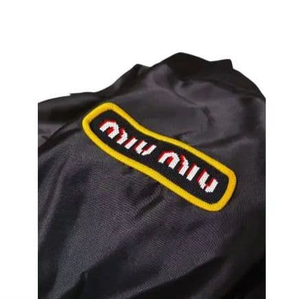 miu miu 17AW ワッペンロゴ ボンバージャケット