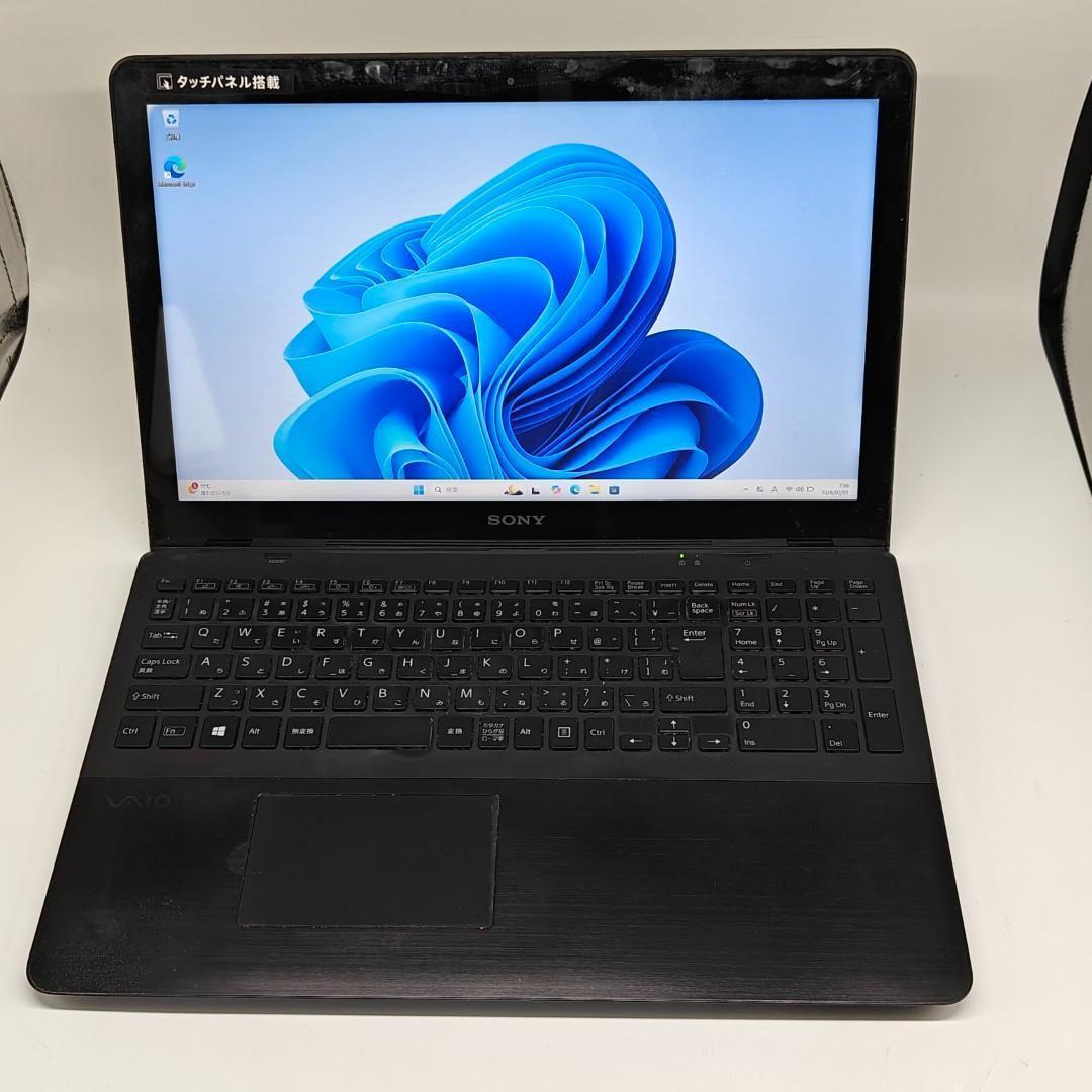 【VAIO】SVF 高速i7 SSD256GB 12GB ブラック ノートPC