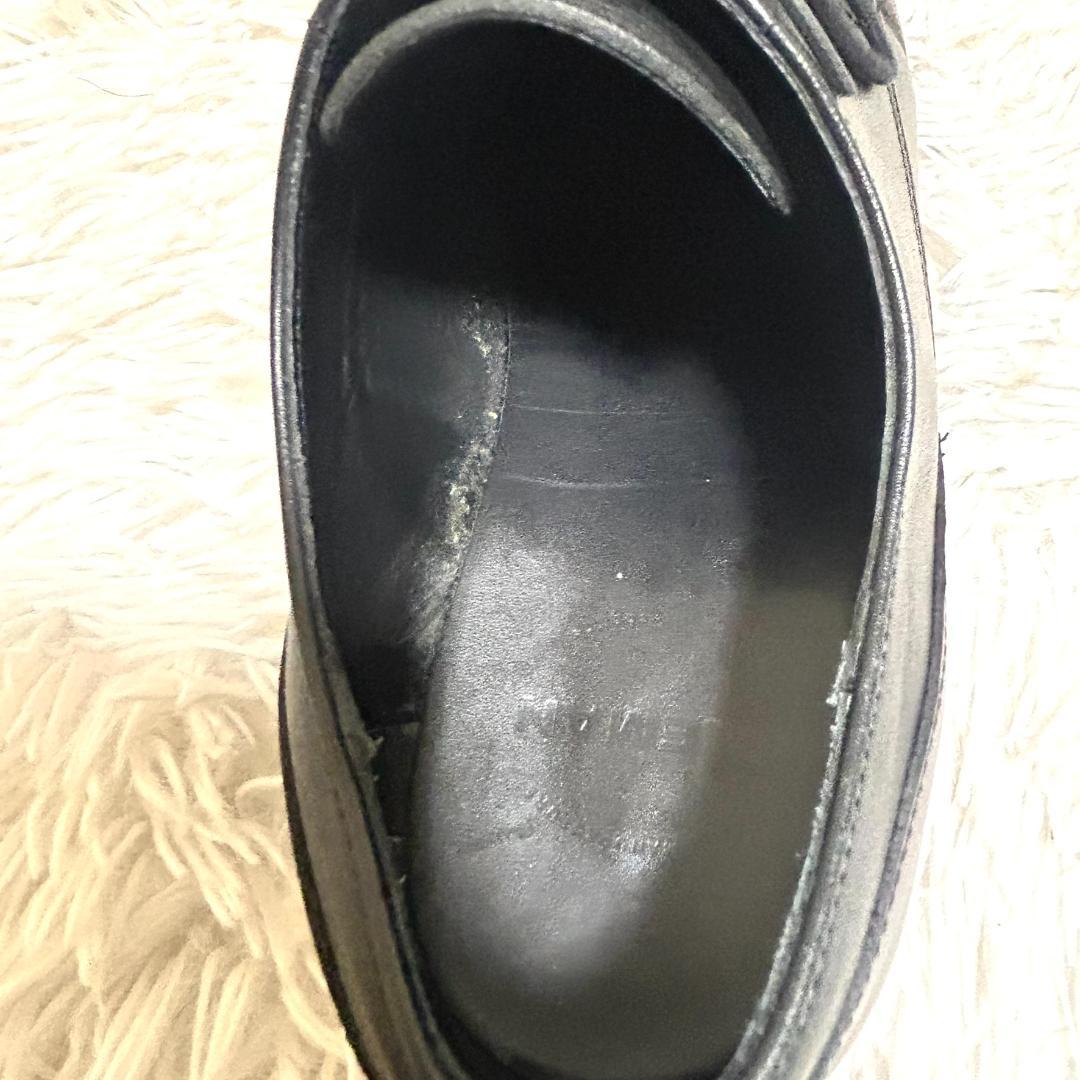 クレマン フローダン フランス製 革靴 レザーシューズ Uチップ モックトゥ 黒