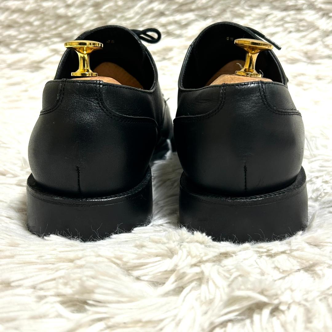 クレマン フローダン フランス製 革靴 レザーシューズ Uチップ モックトゥ 黒