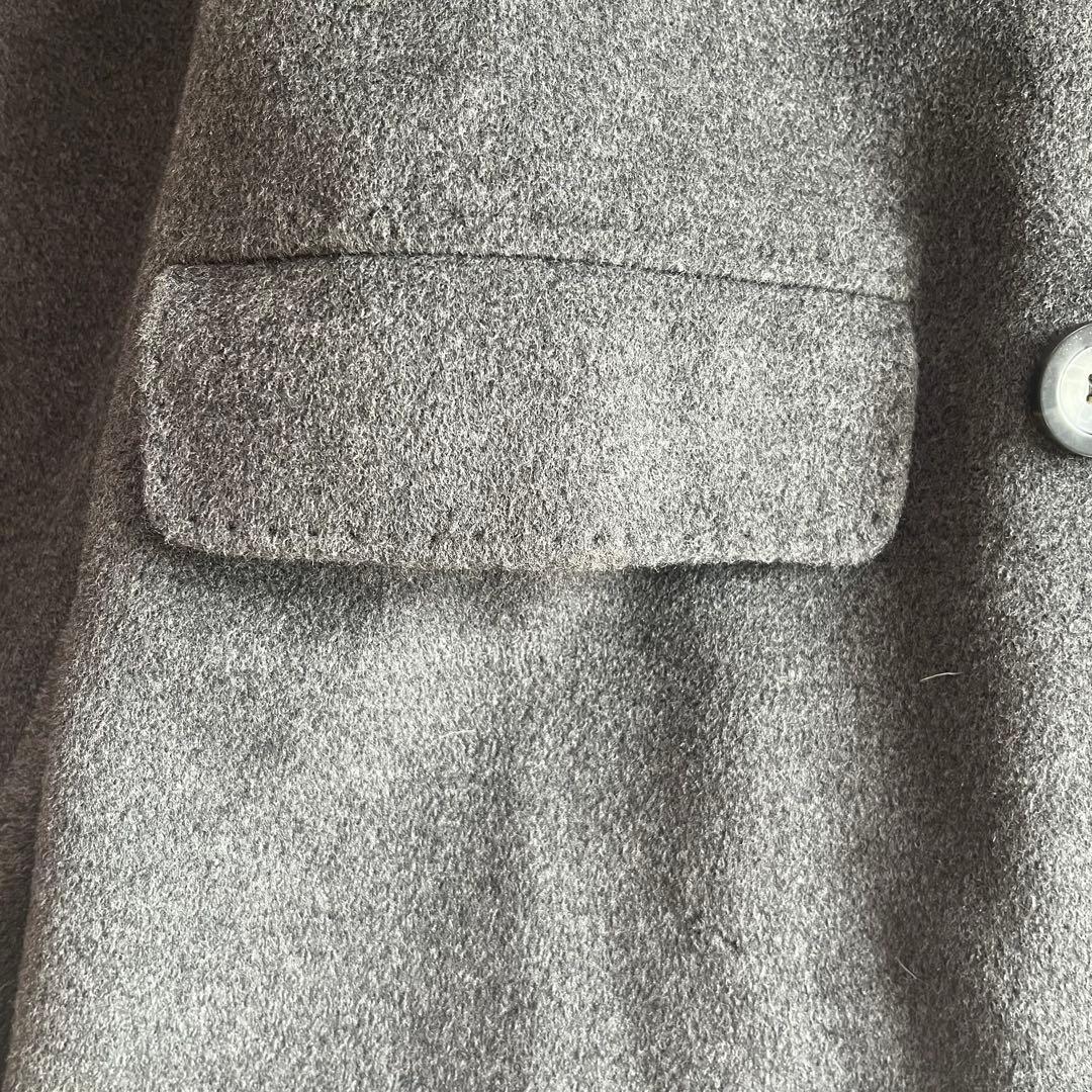 最高級✨️マックスマーラ 白タグ ダブルブレスト カシミヤ チャコールグレー M