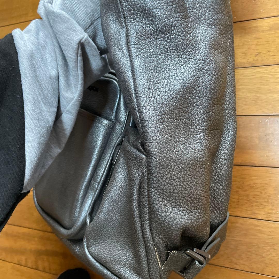 ermenegildo zegna ダークグレー ショルダーバッグ