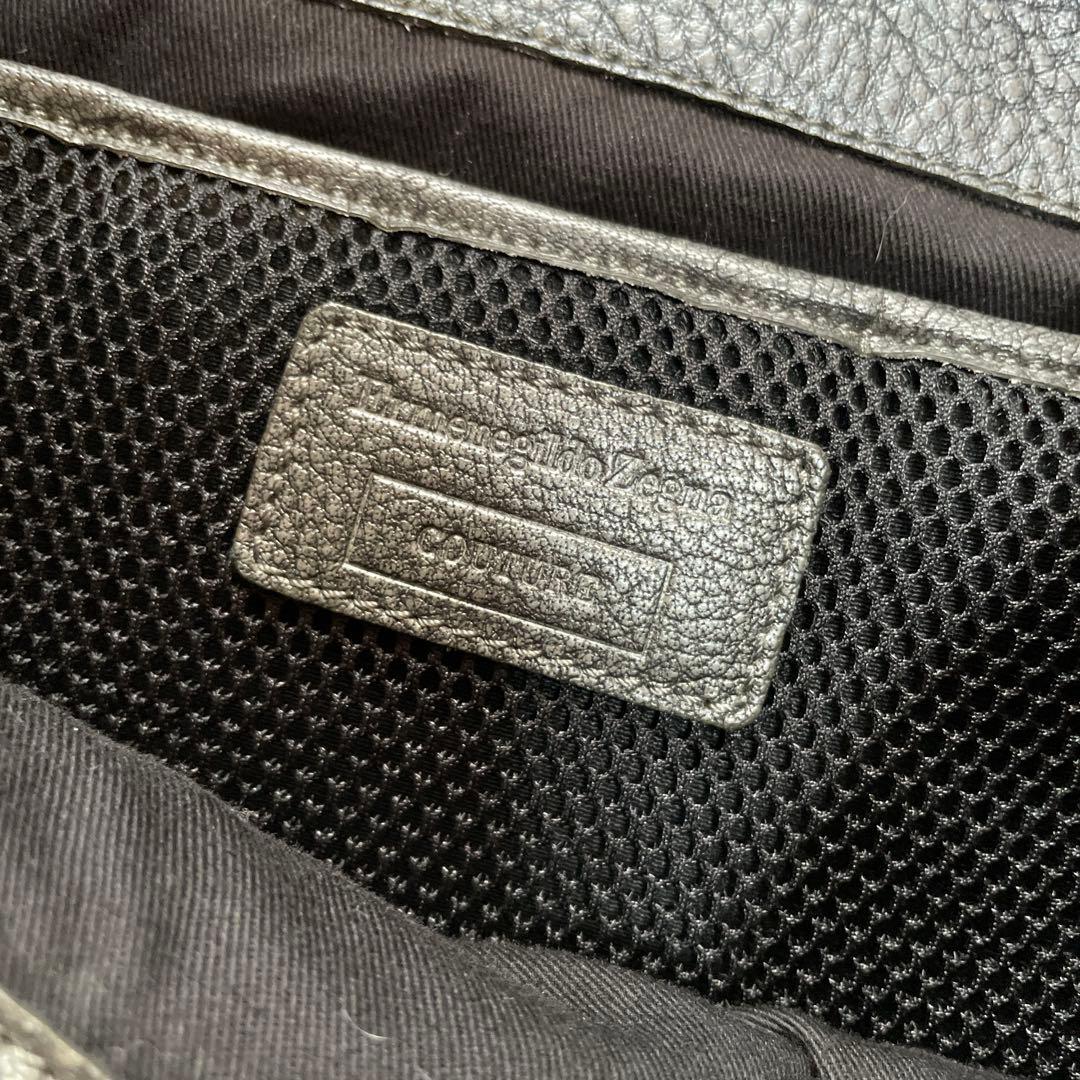 ermenegildo zegna ダークグレー ショルダーバッグ