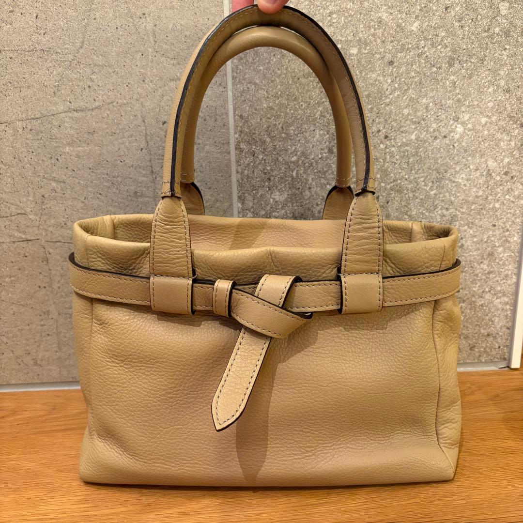 【美品】土屋鞄　クラルテ　ハンディカフェトート　ベージュ