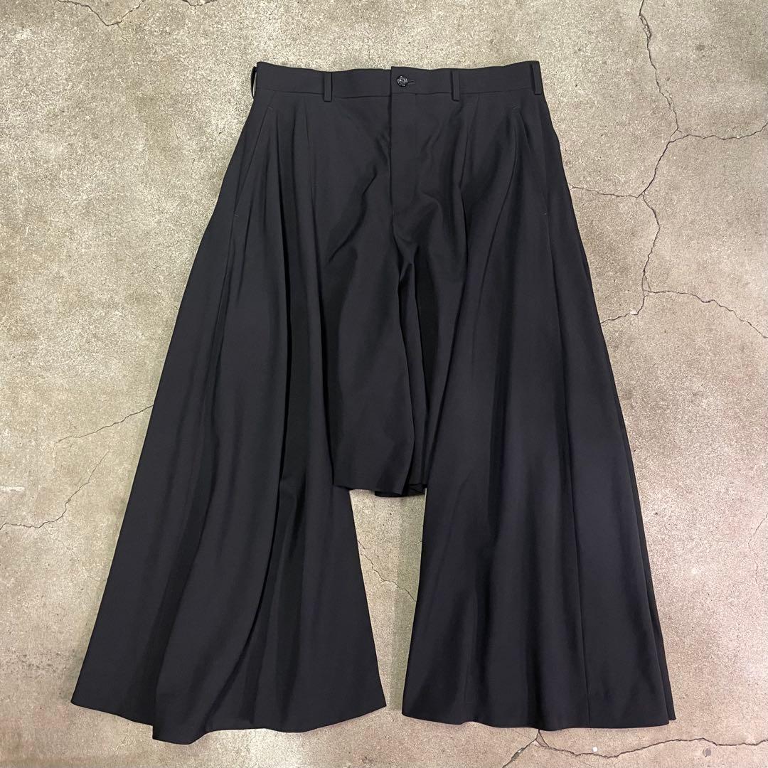 コムデ ギャルソン オム プリュス アシンメトリック パンツ ブラック 変形 M