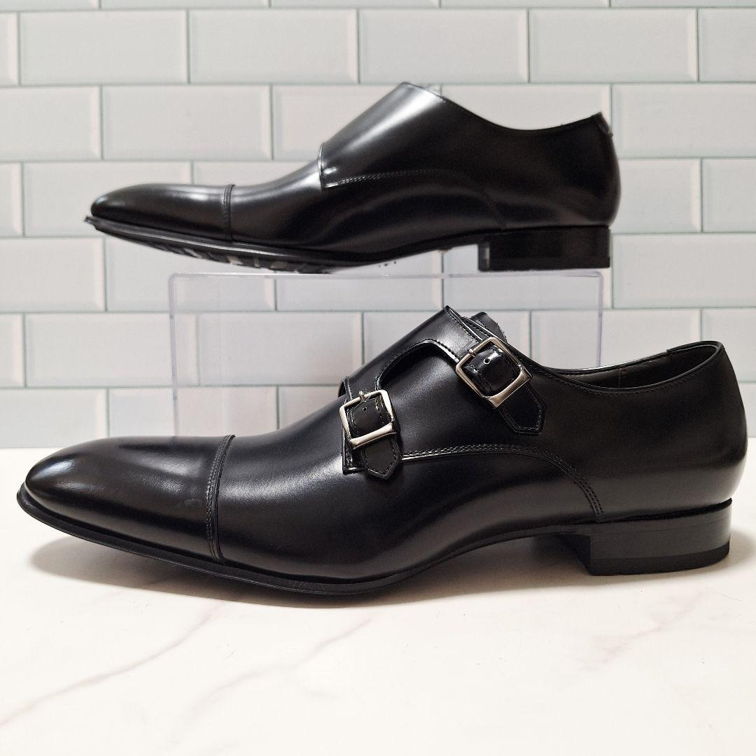 【新品】 REGAL リーガル ストレートチップ ダブルモンク 25.5 革靴