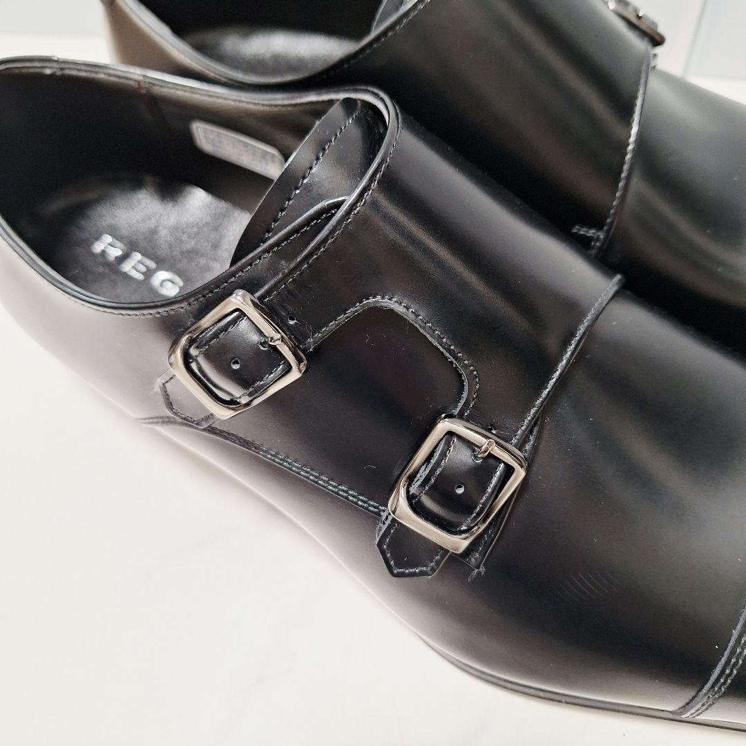 【新品】 REGAL リーガル ストレートチップ ダブルモンク 25.5 革靴