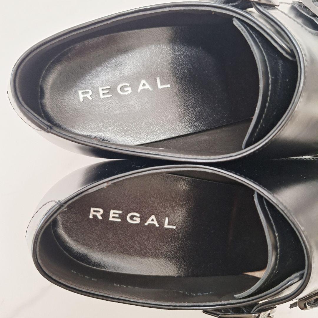 【新品】 REGAL リーガル ストレートチップ ダブルモンク 25.5 革靴