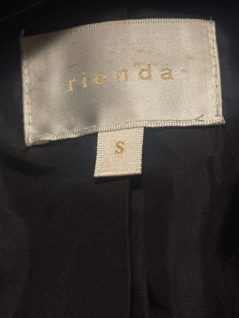 rienda 25オーバーネックシンデレララインミニコート S