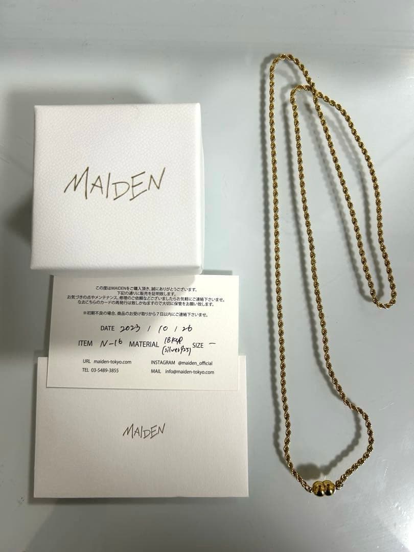 最終値下げ価格 MAIDEN N-16 ゴールド