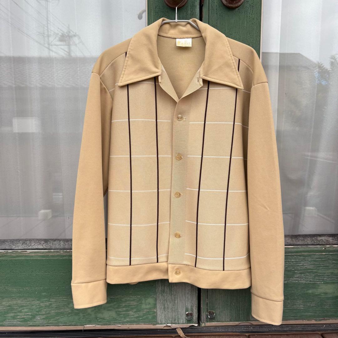 70s usa製 sears polyester knit jacket